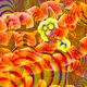 An LSD molecule (center) surrounded by brain receptors. (Image: Anne Spikes)